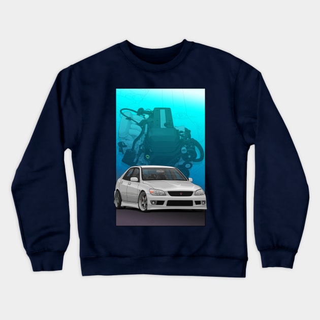 Altezza rs200 with 3sge Beams engine Crewneck Sweatshirt by ArtyMotive